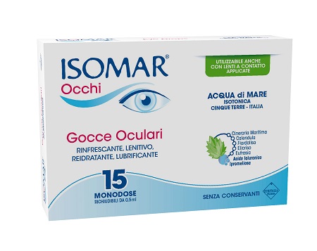 ISOMAR OCCHI GOCCE OCULARI ALL'ACIDO IALURONICO 0,20% 15 FLACONCINI - farmaster.it