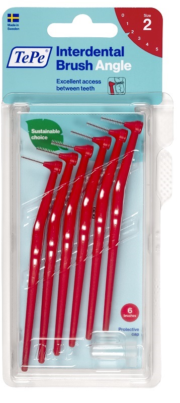 TEPE ANGLE SCOVOLINO ROSSO 0,5MM 6 PEZZI - farmaster.it