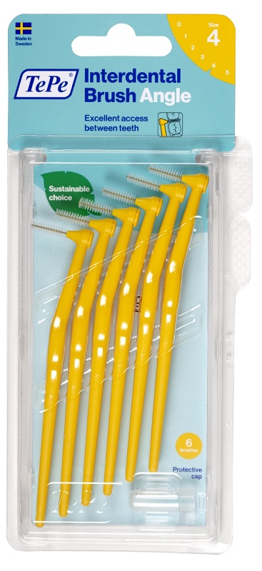 TEPE ANGLE SCOVOLINO GIALLO 0,7MM 6 PEZZI - farmaster.it