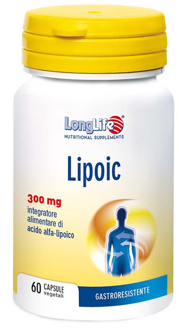 LONGLIFE LIPOIC 300 MG 60 CAPSULE VEGETALI DA 500 MG - farmaster.it