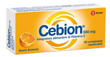 CEBION MASTICABILE ARANCIA VITAMINA C 500 MG 20 COMPRESSE - farmaster.it