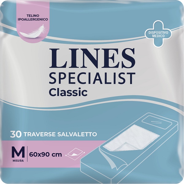 TRAVERSA ASSORBENTE LINES SPECIALIST CLASSIC MISURA 60X90 CM 30 PEZZI - farmaster.it