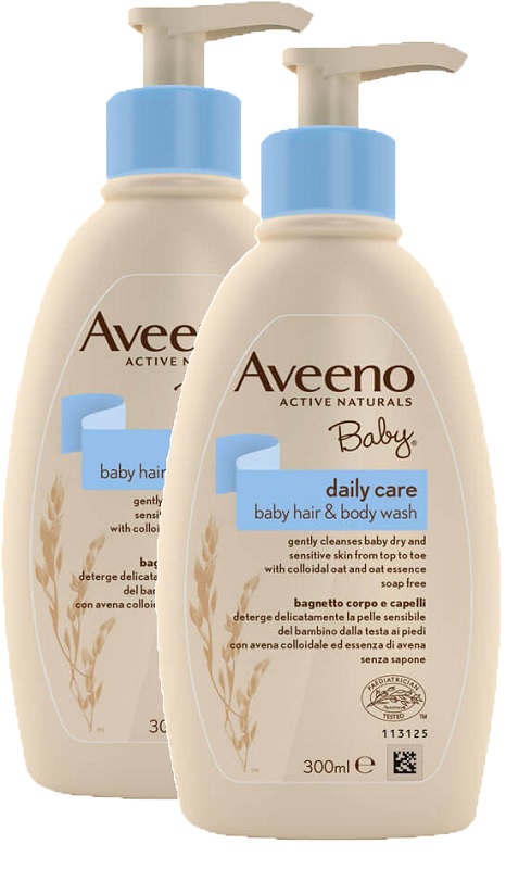 AVEENO BABY BAGNETTO TESTA PIEDI 300 ML BUNDLE - farmaster.it
