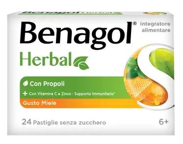 BENAGOL HERBAL MIELE 24 PASTIGLIE - farmaster.it