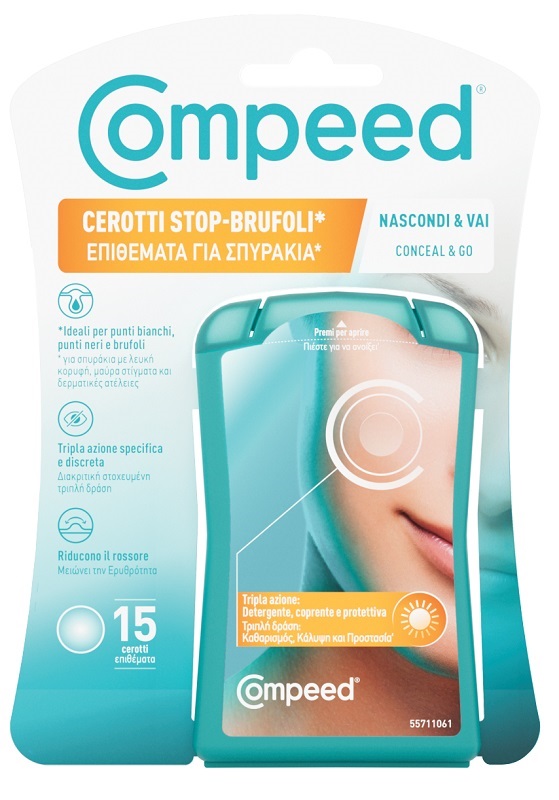 COMPEED CEROTTI STOP BRUFOLI NASCONDI & VAI 15 PEZZI - farmaster.it